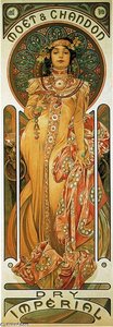 Moet ^ Chandon Dry Imperial — Alphonse Mucha
