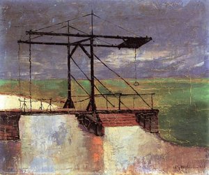 Drawbridge Across A Moorland Ditch — Felix Nussbaum