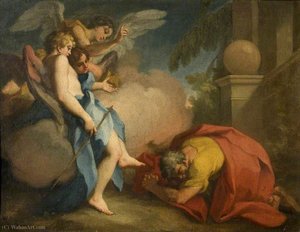 Abraham Visited By The Three Angels — Antonio Balestra