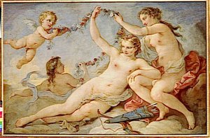 Les Trois Grâces — Charles-joseph Natoire