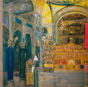 Byzantine Interior — Sir Robin Philipson
