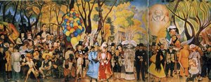 Dream Of A Sunday Afternoon In Alameda Park — Diego Rivera