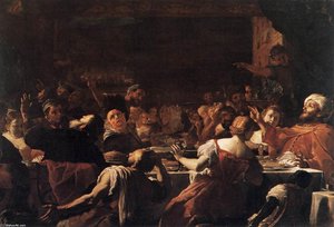 Absalom's Feast — Mattia Preti