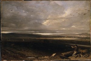 La Battue En Plaine — Alexandre Gabriel Decamps