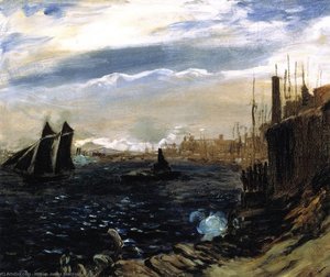 East River From Brooklyn — William James Glackens