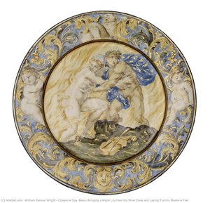Cowper's Dog 'beau' Bringing A Water Lily From The River Ouse And Laying It At His Master's Feet — William Samuel Wright