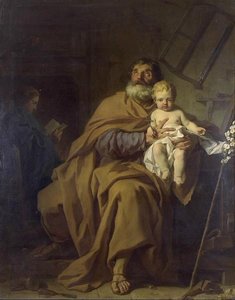 Saint Joseph Tenant L'enfant Jésus — Pierre Subleyras