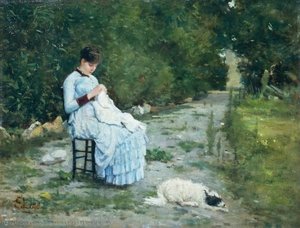 In The Garden — Silvestro Lega