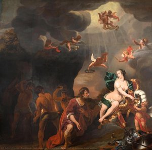 Aeneas Receiving A New Set Of Armour From Venus — Ferdinand Bol