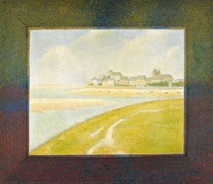 Widok Le Crotoy Z Górnego Brzegu Rzeki — Georges Pierre Seurat