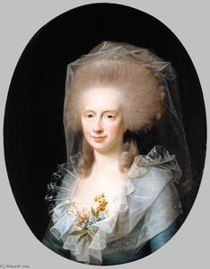 Portrait Of Bolette Marie Lindencrone — Jens Jørgensen Juel