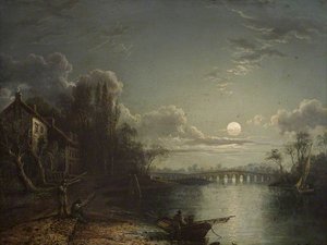 Walton Bridge By Moonlight — Sebastian Pether