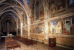 View Of The Interior Towards The Altar — Giotto Di Bondone