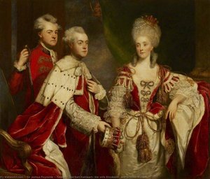 George, 2.º Conde Harcourt, Su Esposa Elizabeth Y Su Hermano William — Sir Joshua Reynolds
