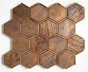 Iridescent Metal Mosaic Tiles For Luxurious Wall Decor