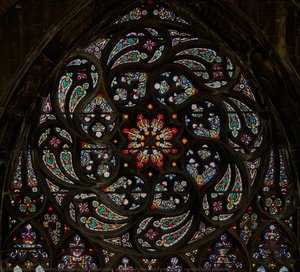 Stained-glass Window Of The Old Testament, Central Rose Window — Bertini Workshop