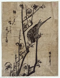 Plum Blossom And Bush Warbler — Ando Hiroshige