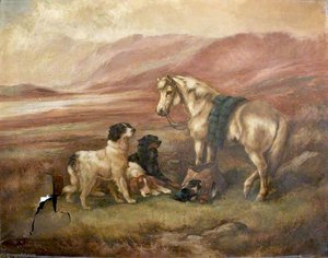 Landscape With Dogs And Horse — Robert Cleminson
