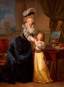 A Young Lady And A Little Girl — Marguerite Gérard