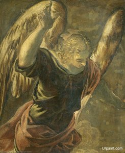 Annunciation The Angel — Jacopo Tintoretto