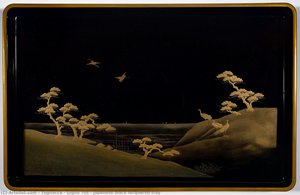 Japanese Black Lacquered Tray — Tognacca & Giglio Tos