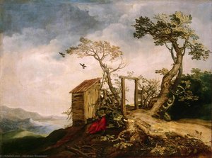Landscape With The Prophet Elijah In The Desert — अब्राहम ब्लूमार्ट