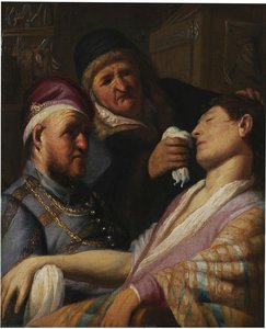 Il Paziente Incosciente (allegoria Dell'olfatto) — Rembrandt Van Rijn