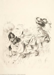 Bambini Che Giocano A Pallone — Pierre-auguste Renoir