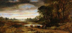 Landscape With Cattle — Frederick Waters (william) Watts