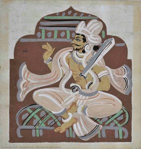 Jain Warrior With Sword — Nandlal Boshu