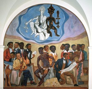 Muses, Panel Six, Art Of The Negro Series — Hale Aspacio Woodruff