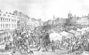 Norwich Market Place — John Sell Cotman