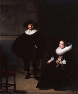 Una Dama E Un Gentiluomo In Nero — Rembrandt Van Rijn