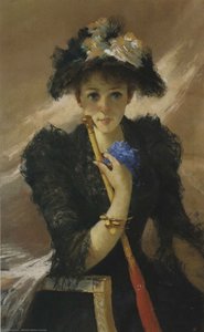 Signora Con Ombrellino — Vittorio Matteo Corcos