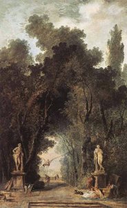 Avenue In A Park — Hubert Robert