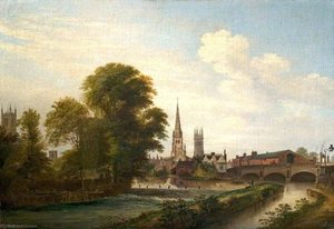 Junction Of River And Canal, Derby — Henry Lark I Pratt