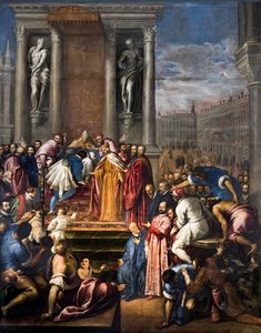 The Pope Allows Otto To Go To His Father To Negotiate Peace — Jacopo Palma Il Giovane