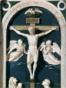Crucifixion (detail) — Luca Della Robbia
