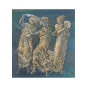 Drie Vrouwen, Dansend En Speelend — Edward Burne-jones