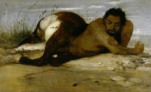 Centaur Watching Fish — Arnold Böcklin