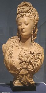Terracotta Portrait Bust — Albert Ernest Carrier Belleuse