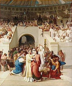 Martyrs Chretiens Entrant A L'amphitheatre — 프랑수아 레옹 베누이유