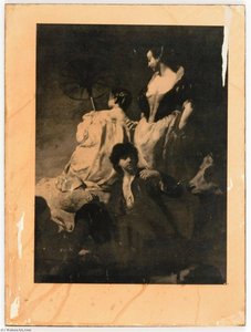 Untitled ( Group On The Sea Shore By Piazetta) — Joseph Cornell