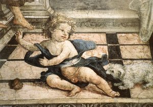 Scene From The Life Of St Thomas Aquinas (detail) — Filippino Lippi