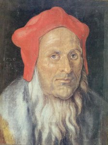 Bearded Man In A Red Cap — Albrecht Dürer