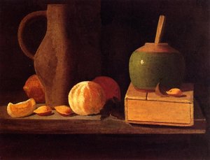 Oranges, Lemons, Nuts, Pitcher And Honey Pot — John Frederick Peto