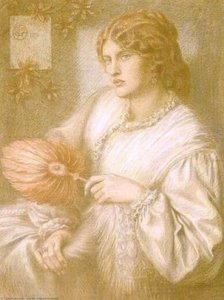 Femme Avec Un Ventilateur — Dante Gabriel Rossetti