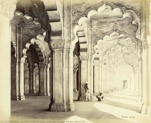 Interiors Of Moti Masjid, Agra Fort — Samuel Dixon Bourne