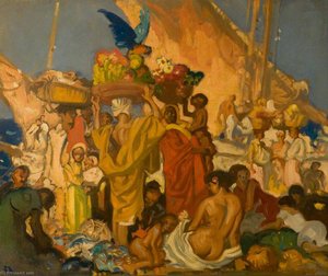 The Market Place, Algiers — Frank Brangwyn