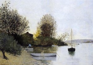 Fishermen On The Banks Of The Loire — Maxime Emile Louis Maufra